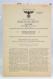 German Patent Papers Dated 1940