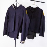 Lot of Two U.S. Navy Crackerjack Style Uniforms