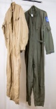 Lot of Two Military Style Flight Suits