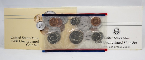 4 1980s/90s U.S. Mint Uncirculated sets