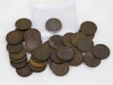 Lot: 35 circulated Indian Head cents