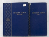 Two partial Whitman Lincoln cent albums