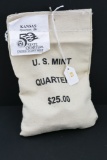 Mint sewn bag $25 Kansas State Quarters