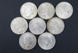 8 circulated 22, 23 Peace dollars