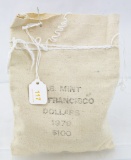 Mint sewn $100 bag 1979-S Anthony $1