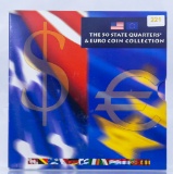 50 State Quarters and Euro Coin set