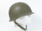 WWII US Army Helmet, Front Seam
