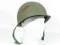 WWII US Army Helmet and Liner, Rear Seam