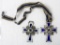 Lot of Two Silver German Mothers Crosses