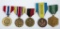 Group of Five US Military Medals
