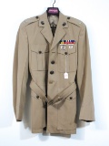 WWII U.S. Marine Khaki Dress Jacket