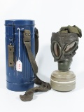 WWII German Gas Mask and Canister