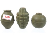 Three Different Types of US Grenades