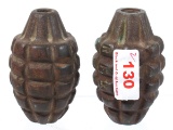 Two Pineapple Grenade Bodies Only