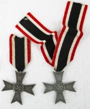 Pair of German War Merit Cross Medals