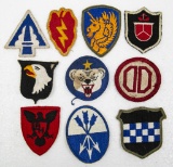 Lot of 10 Vintage Military Patches