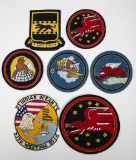 Lot of Seven Squadron Jacket Patches