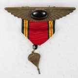 Unidentified Wings Badge with Parachute