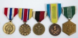 Group of Five US Military Medals