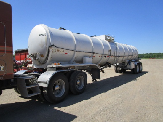 1986 Fruehauf Aluminum Tanker Trailer