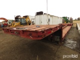 1984 NELSON DOUBLE DROP COMBINE TRAILER W/PULL OUT OUTRIGGERS, 48X96, VIN 1