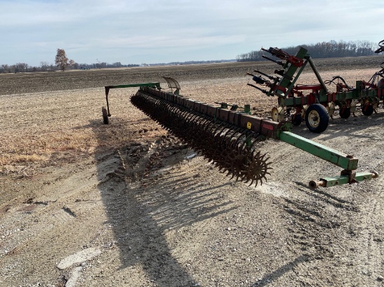 JD 30' ROTARY HOE, END TRANSPORT
