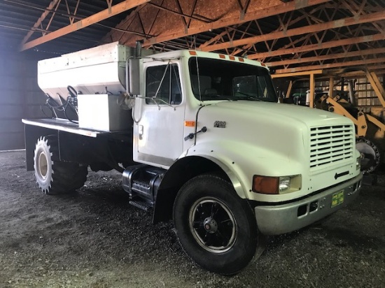 1989 IH 4900 FERTILIZE TRUCK, DT466, DOYLE STAINLESS STEEL BED