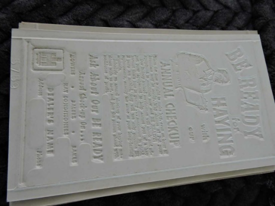 INK TRANSFER PLATES (BE READY FOR HAYING)