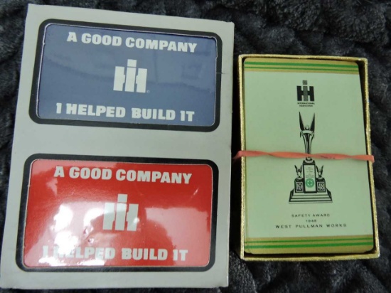 DECKS OF CARDS - SAFETY AWARD $ 1948 WEST PULLMAN WORKS