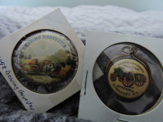 1898 DEERING HARVESTER PIN & KEMP IMPROVED SPREADER