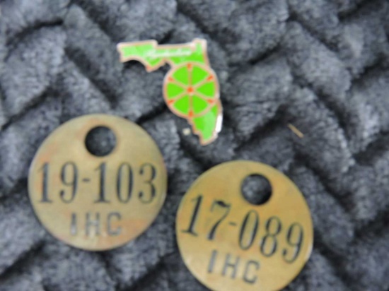 FLORIDA FLYWHEELER PIN & ASSET TAG