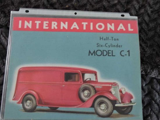 IH MODEL C-1 1/2 TON 6 CYLINDER ADVERISEMENT