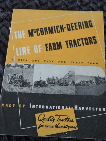 MCCORMICK DEERING LINE OF FARM TRACTORS