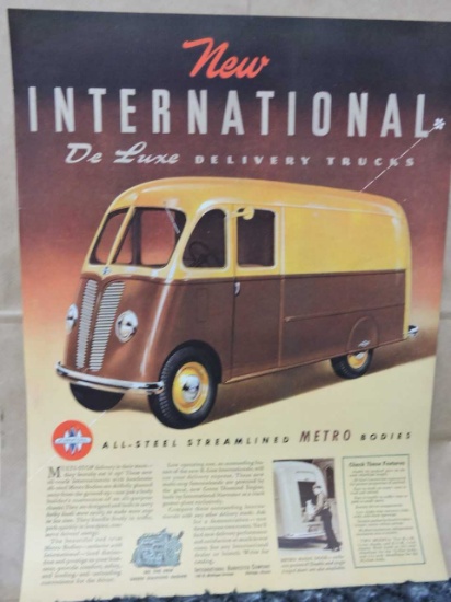 1941 DE LUXE DELIVERY TRUCKS ADVERTISEMENT