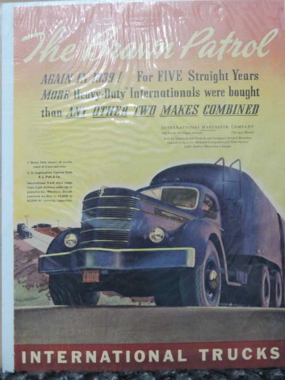 1939 HEAVY DUTY TRUCK ADVERTISEMENT
