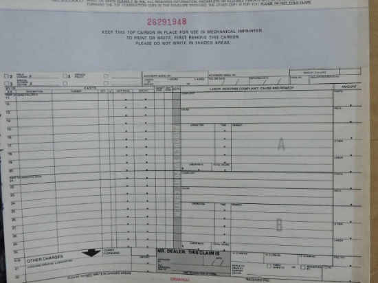 12- CLAIMS RETURN FORMS