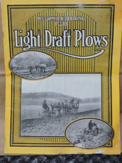 MCCORMICK DEERING P&O LIGHT DRAFT PLOWS BROCHURE