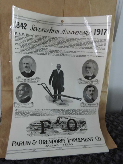 75TH ANNIVERSARY P&O PLOWS 1842-1917