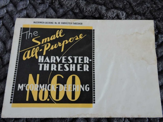 SMALL ALL PURPOSE HARVESTER THRASHER #60 BROCHURE