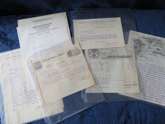 8 miscellaneous TN dealer letters 1904-1905