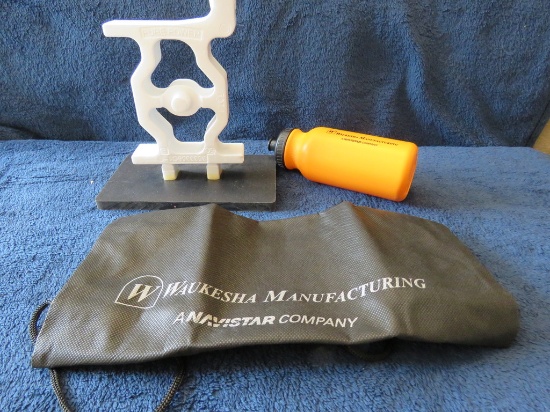 Waukesha Foundry foam cast, water bottle and tote bag