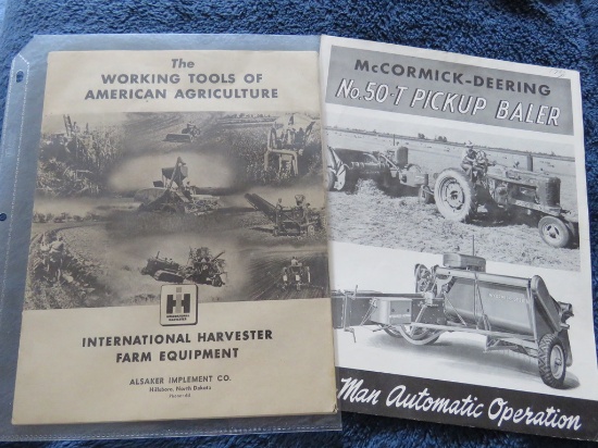 Working Tools of American Agriculture & No 50-T Pickup Baler ads