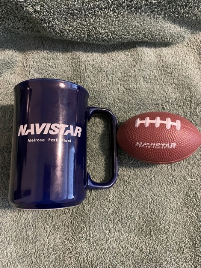 NAVISTAR MELROSE PARK MUG & NAVISTAR UNITED WAY FOOTBALL
