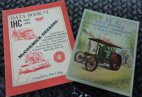 IHC DATA BOOK #1- 2 SPEED KEROSENE GASOLINE TRACTOR