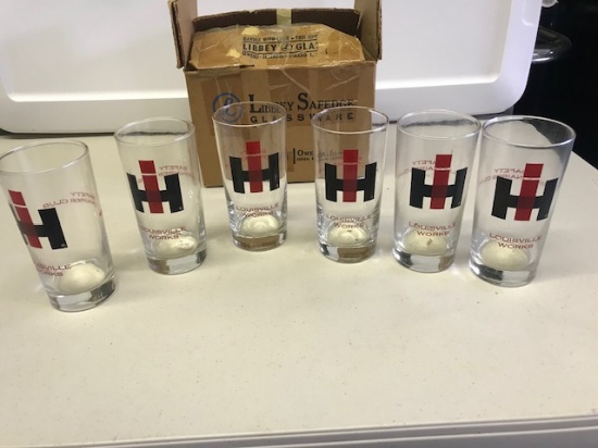 (6) IH LOUISVILLE GLASSES IN ORIGINAL BOX