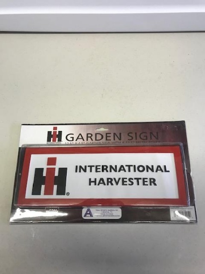 IH GARDEN SIGN