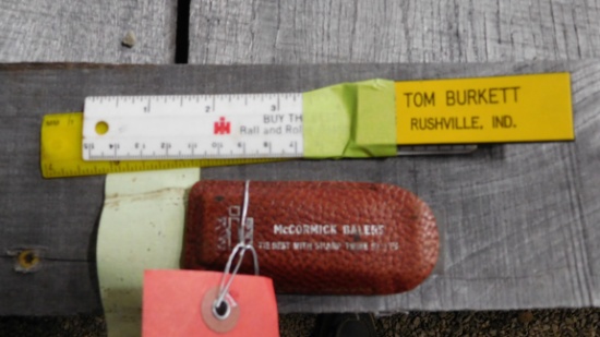 (2) RULERS & SHARPENING STONE