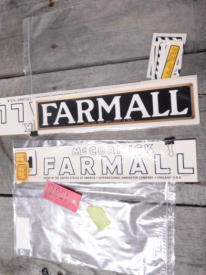 MCCORMICK FARMALL DECALS