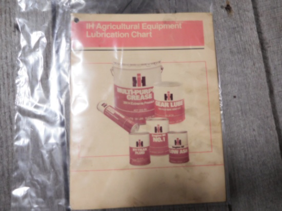 IH LUBRICATION CHART BOOK