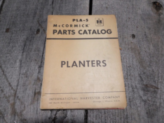 PLA-S PLANTER PARTS CATALOG & OPERATOR MANUAL